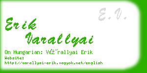 erik varallyai business card